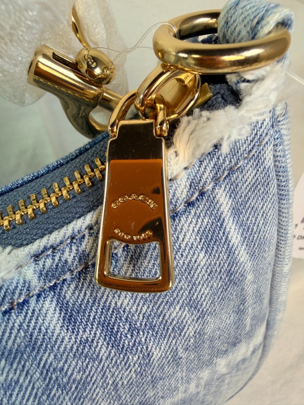 Coach Denim Teri Shoulder/ Crossbody Bag CDY78 - Picture 11 of 12